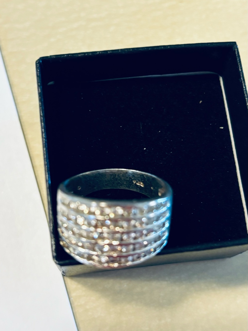 Silver Ring Smart Wearable Accessory - Silver  .925 Size 9 - Picture 2 of 7